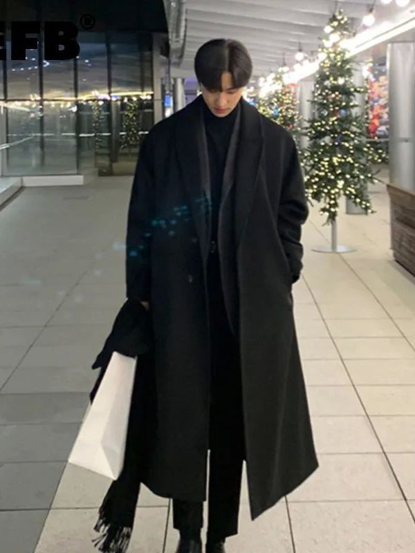 Korean Girl Lifestyle - 韓国風メンズルーズカジュアルシングルブレストオーバーコートクリーンフィットスポーツウェアアウトドアウェアアクティブライフスタイル向け