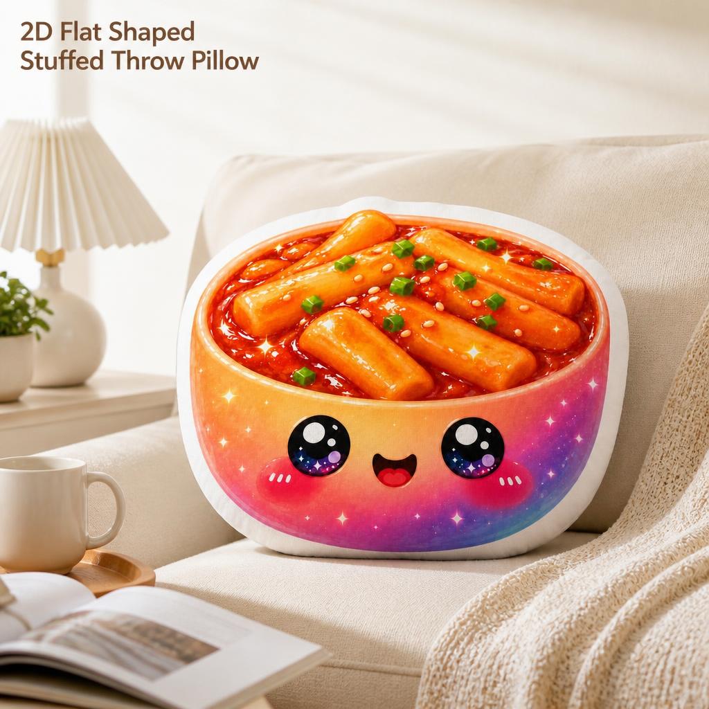 トッポッキ可愛い韓国料理スパイシーライスケーキぬいぐるみ枕ク - Tteokbokki Rice Cake のレビューと価格