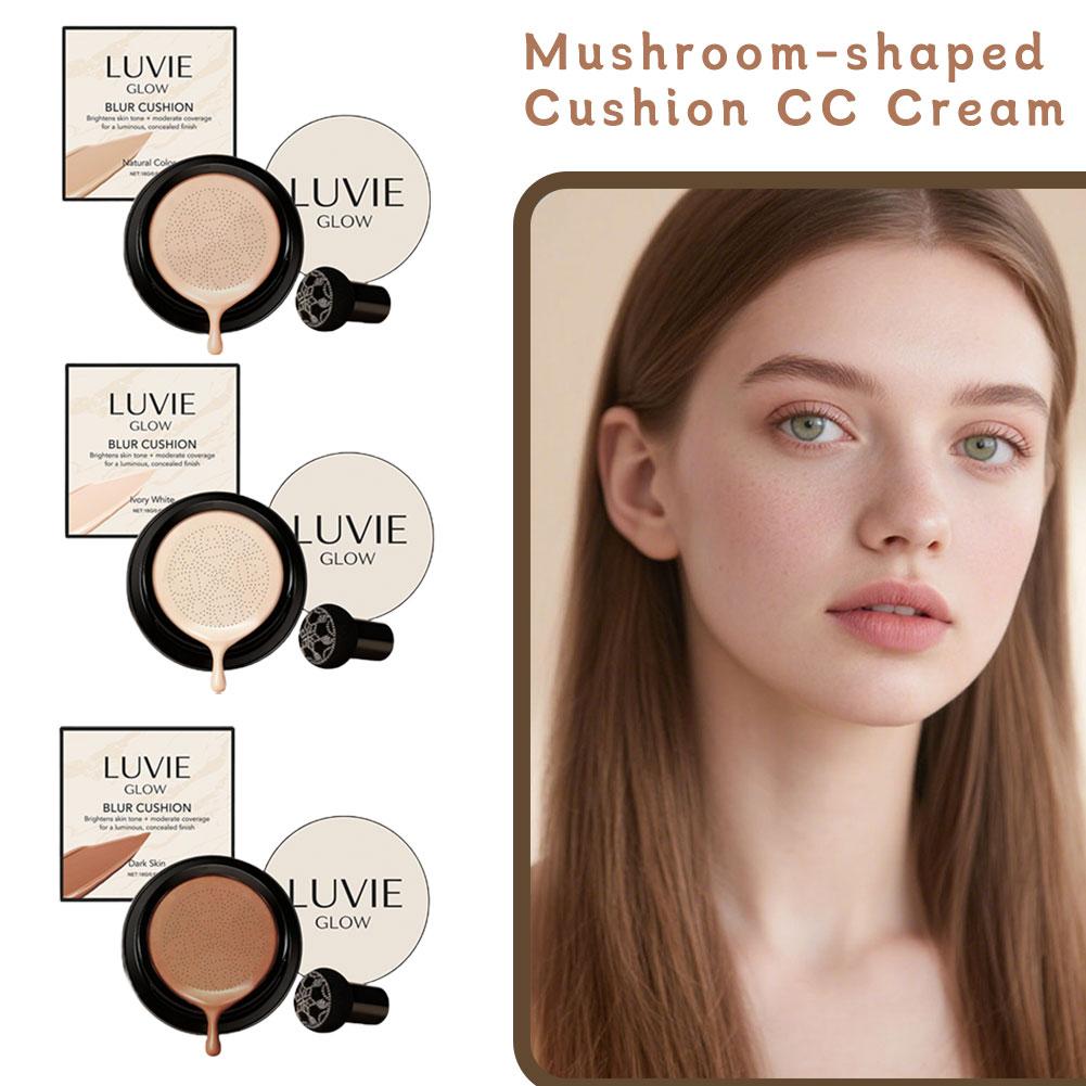 LUVIE GLOW 韓国産マッシュルームパフ エアクッショ - Bb Cushion Korean のレビューと価格