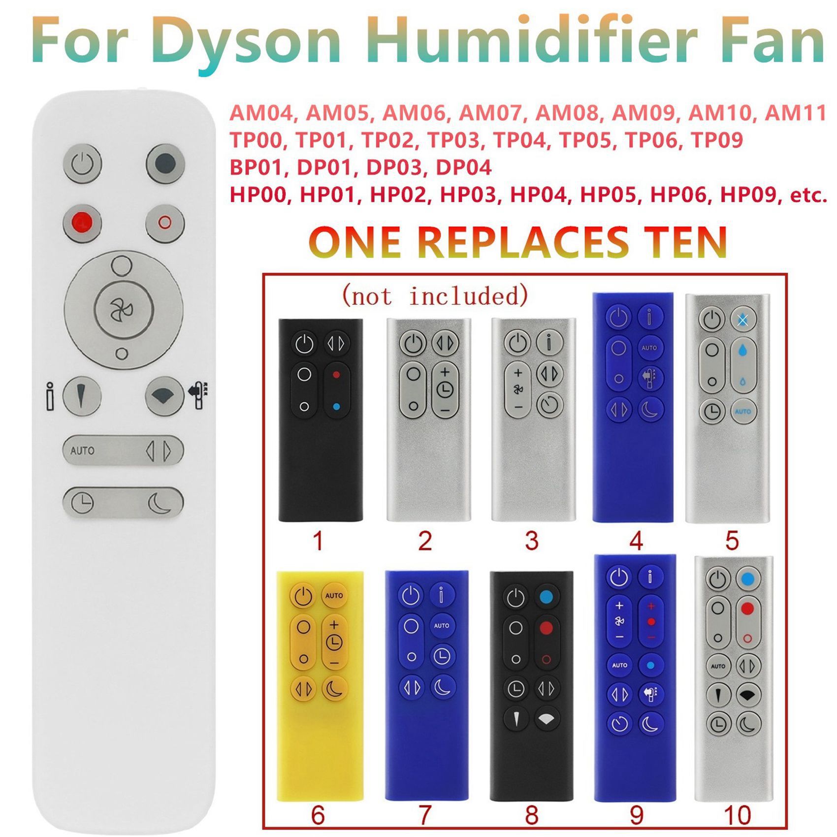 新しい 10 in 1 リモコンダイソン加湿器加熱および冷却 - Dyson Fan Am07 のレビューと価格